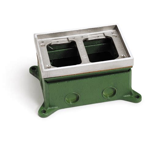 electric quad floor boxes|floor outlet box for concrete.